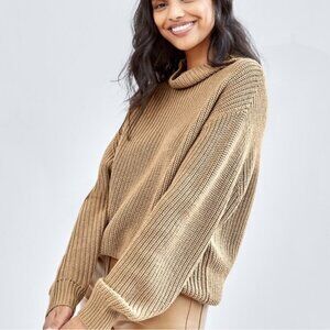 Aritzia Wilfred Montpellier Turtleneck 100% Wool Sweater